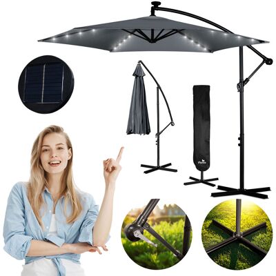 OEM Parasol De Jardin Pliant, 6 Sections, 350 Cm, Avec Housse Et Éclairage, Plonos Pl-882 - Publicité OEM Parasol De Jardin Pliant, 6 Sections, 350 Cm, Avec Housse Et Éclairage, Plonos Pl-882 - Publicité