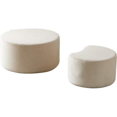 ALMASTORE Set De Tables Basses 2 Pièces, Tables Basses Rondes Rembourrées, Lot De 2 Pour Le Salon, Table Basse Ronde Moderne En Mousse, Table D’appoint, Ottoman, Aucun Montage Nécessaire - Publicité ALMASTORE Set De Tables Basses 2 Pièces, Tables Basses Rondes Rembourrées, Lot De 2 Pour Le Salon, Table Basse Ronde Moderne En Mousse, Table D’appoint, Ottoman, Aucun Montage Nécessaire - Publicité