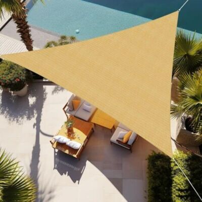 URSUS Voile D'Ombrage Triangulaire Perméable 5,03 M X 5,03 M X 5,03 M Pour Terrasse, Jardin, Cour, Terrasse, Pergola - Publicité URSUS Voile D'Ombrage Triangulaire Perméable 5,03 M X 5,03 M X 5,03 M Pour Terrasse, Jardin, Cour, Terrasse, Pergola - Publicité