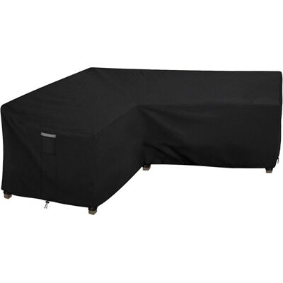 MOXIE Housse Salon De Jardin En L Imperméable, Tissu Oxford 210d, Coupe-vent, Anti-uv Housse De Protection Canapé Extérieur En Forme(215x215x87x80cm) - Noir - Publicité MOXIE Housse Salon De Jardin En L Imperméable, Tissu Oxford 210d, Coupe-vent, Anti-uv Housse De Protection Canapé Extérieur En Forme(215x215x87x80cm) - Noir - Publicité