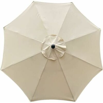 ABYSSE Housse De Parasol De Rechange 8 Baleines 3m Imperméable Anti Uv Tissu De Remplacement Beige - Publicité ABYSSE Housse De Parasol De Rechange 8 Baleines 3m Imperméable Anti Uv Tissu De Remplacement Beige - Publicité
