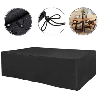 SANS MARQUE Housse Pour Mobilier De Jardin, Housse De Salon Table Rectangulaire Oxford Pour Meubles De Jardin Uv Protection (noir)-18012074cm - Publicité SANS MARQUE Housse Pour Mobilier De Jardin, Housse De Salon Table Rectangulaire Oxford Pour Meubles De Jardin Uv Protection (noir)-18012074cm - Publicité