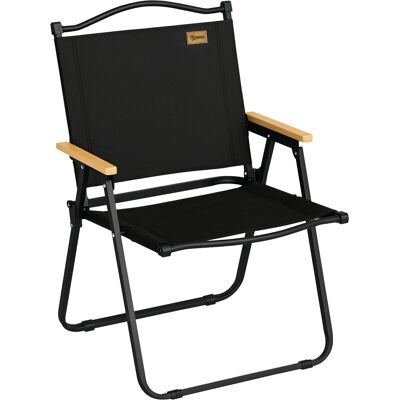 ARRIGONI Chaise De Camping Chaise De Pêche Pliante Avec Accoudoirs Tissu Oxford Et Structure Acier 54 X 59 X 78 Cm Noir - Publicité ARRIGONI Chaise De Camping Chaise De Pêche Pliante Avec Accoudoirs Tissu Oxford Et Structure Acier 54 X 59 X 78 Cm Noir - Publicité