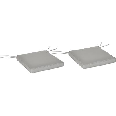 Generic Lot De 2 Coussins De Chaise Fauteuil De Jardin Coussins D'Assise Déhoussables Rembourrage 5 Cm Polyester Gris Clair - Publicité Generic Lot De 2 Coussins De Chaise Fauteuil De Jardin Coussins D'Assise Déhoussables Rembourrage 5 Cm Polyester Gris Clair - Publicité