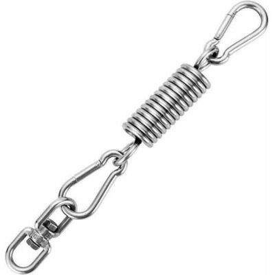 ABYSSE Crochet De Plafond, Ressort En Acier 250kg Capacité Crochet De Fixation Murale De Plafond Robuste 304 Acier Inoxydable Avec Deux Mousquetons Pour Chaise Suspendue Hamac Suspendu Litzee - Publicité ABYSSE Crochet De Plafond, Ressort En Acier 250kg Capacité Crochet De Fixation Murale De Plafond Robuste 304 Acier Inoxydable Avec Deux Mousquetons Pour Chaise Suspendue Hamac Suspendu Litzee - Publicité