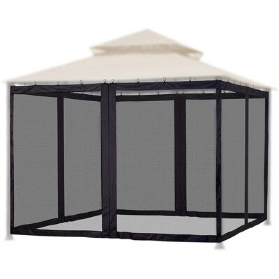 MOXIE Sjlerst Moustiquaire Pour Auvent De Terrasse, Parasol, Moustiquaire Pour Porche, Patio Et Espaces De Vie Extérieurs, Murs De Patio À 4 Panneaux Avec Fermeture Éclair - Publicité MOXIE Sjlerst Moustiquaire Pour Auvent De Terrasse, Parasol, Moustiquaire Pour Porche, Patio Et Espaces De Vie Extérieurs, Murs De Patio À 4 Panneaux Avec Fermeture Éclair - Publicité