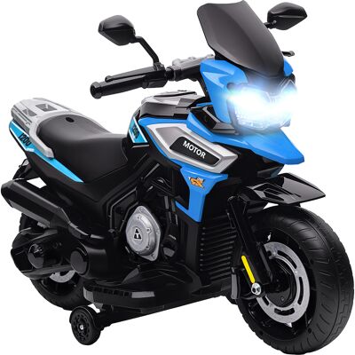 ARRIGONI Moto Electrique Pour Enfants Avec Roulettes Et Musique 85,5x44,5x56 Cm Bleu - Publicité ARRIGONI Moto Electrique Pour Enfants Avec Roulettes Et Musique 85,5x44,5x56 Cm Bleu - Publicité