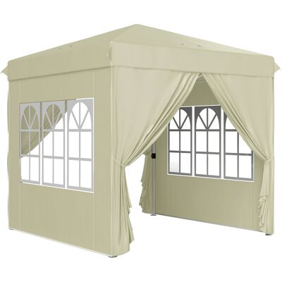 ACKERMAN Pavillon D'Environ 2,5 X 2,5 M, Déperlant, Robuste, Pliable Et Résistant À L'Hiver, Protection Uv 50+, Tente De Réception Pliable, Tente De Jardin Avec 4 Panneaux Latéraux, Sac De Rangement, Pavillon - Publicité ACKERMAN Pavillon D'Environ 2,5 X 2,5 M, Déperlant, Robuste, Pliable Et Résistant À L'Hiver, Protection Uv 50+, Tente De Réception Pliable, Tente De Jardin Avec 4 Panneaux Latéraux, Sac De Rangement, Pavillon - Publicité