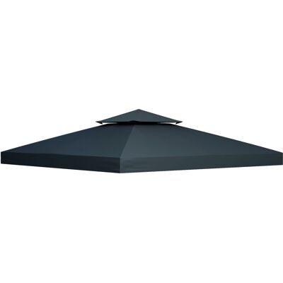 ACKERMAN Toit De Rechange Toit De Tonnelle 3x3m Pour Tonnelle En Métal Tonnelle De Jardin Tente De Réception Tente De Jardin En Polyester Gris Charbon - Publicité ACKERMAN Toit De Rechange Toit De Tonnelle 3x3m Pour Tonnelle En Métal Tonnelle De Jardin Tente De Réception Tente De Jardin En Polyester Gris Charbon - Publicité