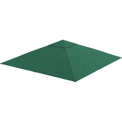 HEAT Toiture De Remplacement En Polyester Vert Pour Tonnelle De Jardin 3x3m - Publicité HEAT Toiture De Remplacement En Polyester Vert Pour Tonnelle De Jardin 3x3m - Publicité