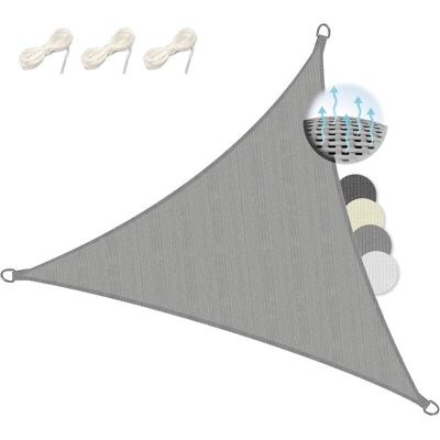 MOXIE Cour Jardin Imperméable Pare-soleil Voile Angle Droit Auvent Uv Piscine Auvent - Gris 3x4x5m - Publicité MOXIE Cour Jardin Imperméable Pare-soleil Voile Angle Droit Auvent Uv Piscine Auvent - Gris 3x4x5m - Publicité