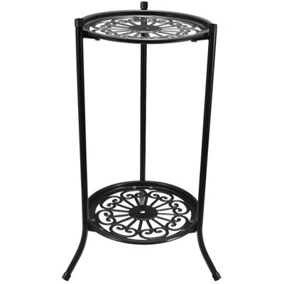 MOXIE Support Pour Plantes En Pot En Fer Noir – Double Couche – Étagère À Plusieurs Niveaux – 50x24 Cm Pour Plantes Lourdes D'Intérieur Et Extérieur - Publicité MOXIE Support Pour Plantes En Pot En Fer Noir – Double Couche – Étagère À Plusieurs Niveaux – 50x24 Cm Pour Plantes Lourdes D'Intérieur Et Extérieur - Publicité