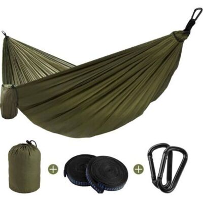 URSUS Hamac Ultra-léger De Voyage Camping 200 Kg Capacité De Charge,(270 X 140 Cm) Nylon À Parachute 2 X Mousquetons, 2 X Sangles De Nylon Pour Jardin D'Interieur/extérieur - Publicité URSUS Hamac Ultra-léger De Voyage Camping 200 Kg Capacité De Charge,(270 X 140 Cm) Nylon À Parachute 2 X Mousquetons, 2 X Sangles De Nylon Pour Jardin D'Interieur/extérieur - Publicité