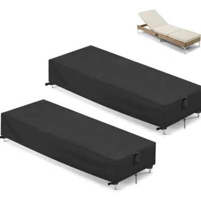 OEM 2pcs Housse Pour Transat Jardin Housse De Chaise Longue De Jardin Housse De Protection Transat Bain De Soleil Extérieur Anti Uv Housse De Protection Pour Chaise Longue( 210 X 75 X 30 Cm) - Publicité OEM 2pcs Housse Pour Transat Jardin Housse De Chaise Longue De Jardin Housse De Protection Transat Bain De Soleil Extérieur Anti Uv Housse De Protection Pour Chaise Longue( 210 X 75 X 30 Cm) - Publicité