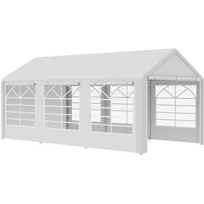 Generic Tonnelle De Jardin 3 X 6 M Tente De Réception Avec 4 Parois 3 Fenêtres De Chaque Côté Barnum Pour Fête Mariage Blanc - Publicité Generic Tonnelle De Jardin 3 X 6 M Tente De Réception Avec 4 Parois 3 Fenêtres De Chaque Côté Barnum Pour Fête Mariage Blanc - Publicité
