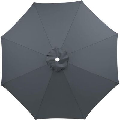 ANGEL CERDA Housse De Remplacement Pour Parasol De Terrasse À 8 Baleines De 2,7 M, Housse De Protection Uv, Toile De Parasol Grise - Publicité ANGEL CERDA Housse De Remplacement Pour Parasol De Terrasse À 8 Baleines De 2,7 M, Housse De Protection Uv, Toile De Parasol Grise - Publicité