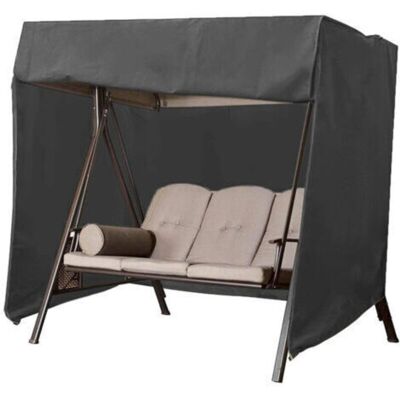 SANS MARQUE Housse De Protection Pour Balancelle De Jardin 3 Places Bâche De Protection Pour Balancelle Couverture De Chaise Suspendue Imperméable Résistant Aux Uv Tissu Oxford 220x125x170cm - Publicité SANS MARQUE Housse De Protection Pour Balancelle De Jardin 3 Places Bâche De Protection Pour Balancelle Couverture De Chaise Suspendue Imperméable Résistant Aux Uv Tissu Oxford 220x125x170cm - Publicité