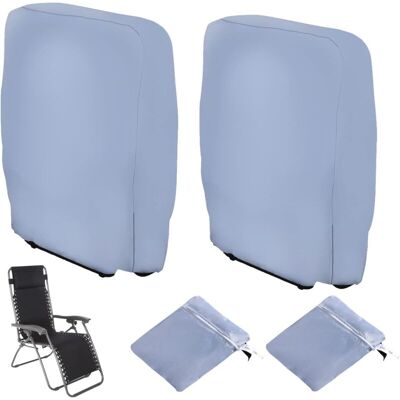 Melissa 2pcs Housse De Protection Pour Chaise Longue Pliante, Coupe-vent Anti-uv Imperméable Housses Pour Chaises De Jardin Pliantes, Housse De Chaise Longue De Jardin, Avec Sac De Transport (gris) - Publicité Melissa 2pcs Housse De Protection Pour Chaise Longue Pliante, Coupe-vent Anti-uv Imperméable Housses Pour Chaises De Jardin Pliantes, Housse De Chaise Longue De Jardin, Avec Sac De Transport (gris) - Publicité