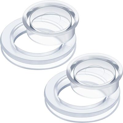 Vision Anneau De Trou Pour Parasol De Table De Patio De 5,1 Cm Avec Capuchon En Silicone Transparent Pour Parasol De Table De Jardin De Plage (transparent, 2 Ensembles) - Publicité Vision Anneau De Trou Pour Parasol De Table De Patio De 5,1 Cm Avec Capuchon En Silicone Transparent Pour Parasol De Table De Jardin De Plage (transparent, 2 Ensembles) - Publicité
