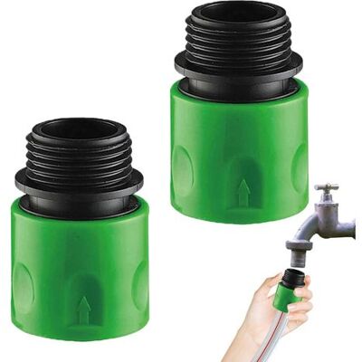 Zanussi Générique Garden Hose Connector, Female Quick Fitting, 2 Piece Set With Flexible Build, Water Hose Disconnect Accessory, 0.98 In Outdoor Utility, Compact Fixture For Irrigation Lawn Yard Garden - Publicité Zanussi Générique Garden Hose Connector, Female Quick Fitting, 2 Piece Set With Flexible Build, Water Hose Disconnect Accessory, 0.98 In Outdoor Utility, Compact Fixture For Irrigation Lawn Yard Garden - Publicité
