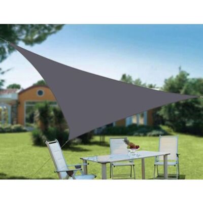 ABYSSE Voile D'Ombrage Triangulaire Anti-uv À 98 % Pour Jardin Extérieur - 3 X 3 X 3 M - Publicité ABYSSE Voile D'Ombrage Triangulaire Anti-uv À 98 % Pour Jardin Extérieur - 3 X 3 X 3 M - Publicité