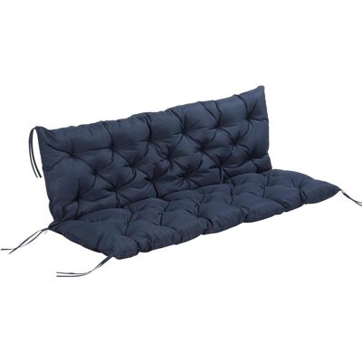 OEM Coussin Pour Banc 3 Places 150x98x8 Cm Bleu Foncé Avec Attaches, Confortable Galette D'Assise Pour Mobilier Intérieur/extérieur, Balancelle, Banquette Fenêtre Ou Chaise Jardin. Publicité OEM Coussin Pour Banc 3 Places 150x98x8 Cm Bleu Foncé Avec Attaches, Confortable Galette D'Assise Pour Mobilier Intérieur/extérieur, Balancelle, Banquette Fenêtre Ou Chaise Jardin. Publicité