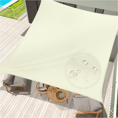 Melissa Voile D'Ombrage Pare-soleil Rectangulaire, Hydrofuge, Brise-soleil Pour Terrasse, Jardin, Balcon, Tissu Polyester 300 X 400 Cm, Blanc Cassé - Publicité Melissa Voile D'Ombrage Pare-soleil Rectangulaire, Hydrofuge, Brise-soleil Pour Terrasse, Jardin, Balcon, Tissu Polyester 300 X 400 Cm, Blanc Cassé - Publicité