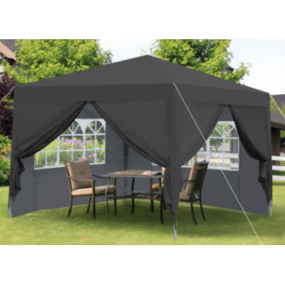 SANS MARQUE Tonnelle Pliante 3 X 3 M, Imperméable, Stable Et Résistante À L'Hiver, Avec 4 Parois Latérales Et 4 Sacs De Sable, Protection Uv 50+, Pliable, Idéale Pour Jardin, Fête Et Camping, Cadre En Acier (noir - Publicité SANS MARQUE Tonnelle Pliante 3 X 3 M, Imperméable, Stable Et Résistante À L'Hiver, Avec 4 Parois Latérales Et 4 Sacs De Sable, Protection Uv 50+, Pliable, Idéale Pour Jardin, Fête Et Camping, Cadre En Acier (noir - Publicité