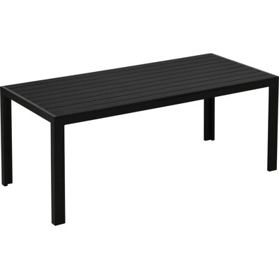 ACKERMAN Table De Jardin Plastique 190x84,5x72cm Aspect/texte Bois, Antidérapante, Résiste Intempéries, Idéale Terrasse/camping/balcon, Noire - Publicité ACKERMAN Table De Jardin Plastique 190x84,5x72cm Aspect/texte Bois, Antidérapante, Résiste Intempéries, Idéale Terrasse/camping/balcon, Noire - Publicité