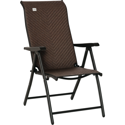 ARRIGONI Chaise De Jardin Pliante En Resine Tressee Dossier Reglable - Publicité ARRIGONI Chaise De Jardin Pliante En Resine Tressee Dossier Reglable - Publicité