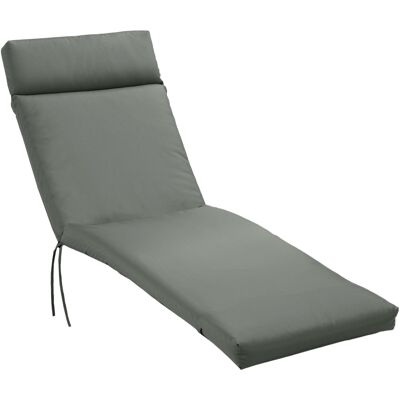 ACKERMAN Coussin Pour Chaise Longue De Jardin, Housse En Polyester, Gris Foncé, 196 X 55 X 8 Cm - Publicité ACKERMAN Coussin Pour Chaise Longue De Jardin, Housse En Polyester, Gris Foncé, 196 X 55 X 8 Cm - Publicité