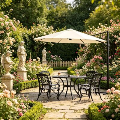 OEM Parasol Rond Balcon Extérieur Polyester Anti-uv Étanche, Socle Croix Acier Inclus Anti-basculement, Adapté Jardin Terrasse Piscine, Ensemble Stable Complet Parasol - Publicité OEM Parasol Rond Balcon Extérieur Polyester Anti-uv Étanche, Socle Croix Acier Inclus Anti-basculement, Adapté Jardin Terrasse Piscine, Ensemble Stable Complet Parasol - Publicité