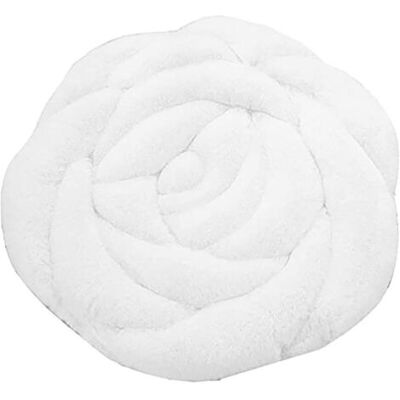 ABYSSE Galette De Chaise Épais Cousins Matelassé Confortable Pour Intérieur Et Extérieur Coussin De Siège Forme De Fleur Pour Bureau Salon Maison Jardin (white 17.7x17.7x2in) - Publicité ABYSSE Galette De Chaise Épais Cousins Matelassé Confortable Pour Intérieur Et Extérieur Coussin De Siège Forme De Fleur Pour Bureau Salon Maison Jardin (white 17.7x17.7x2in) - Publicité