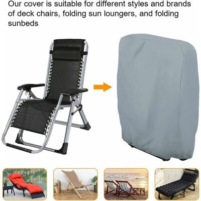 OEM Housse De Protection Pour Chaise Longue Pliante, Housse Transat Jardin Anti-poussière, Imperméable, Anti-uv, Housse Relax Jardin 210d Oxford Pour Fauteuil Relax, W71×h110cm (gris) Denuotop - Publicité OEM Housse De Protection Pour Chaise Longue Pliante, Housse Transat Jardin Anti-poussière, Imperméable, Anti-uv, Housse Relax Jardin 210d Oxford Pour Fauteuil Relax, W71×h110cm (gris) Denuotop - Publicité