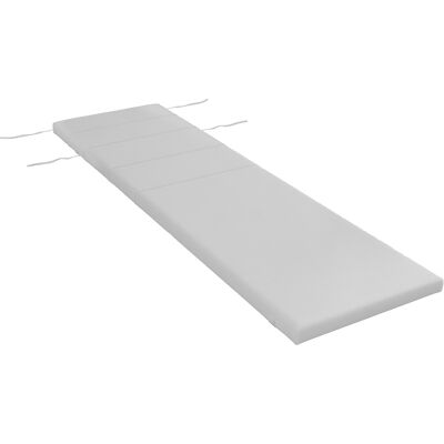 ARRIGONI Coussin D'Extérieur Pour Chaise Longue Coussin Bain De Soleil Rectangulaire Avec Appui-tête 196 X 63 Cm, Gris Clair - Publicité ARRIGONI Coussin D'Extérieur Pour Chaise Longue Coussin Bain De Soleil Rectangulaire Avec Appui-tête 196 X 63 Cm, Gris Clair - Publicité
