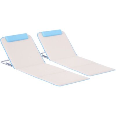 BRINSEA Transat De Plage, Chaise Longue, Chaise Longue De Jardin, Pliable, Dossier Réglable, Poche Latérale, 48 Cm X 134 Cm X 33-43 Cm, Beige - Publicité BRINSEA Transat De Plage, Chaise Longue, Chaise Longue De Jardin, Pliable, Dossier Réglable, Poche Latérale, 48 Cm X 134 Cm X 33-43 Cm, Beige - Publicité
