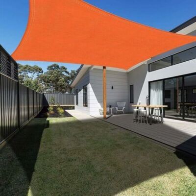 URSUS Parasols Et Voiles D'Ombrage Rectangulaire 3x4m Orange, Auvent Imperméable Uv Protection Pour Jardin Terrasse Extérieur Patio Piscine Avec Corde Libre - Publicité URSUS Parasols Et Voiles D'Ombrage Rectangulaire 3x4m Orange, Auvent Imperméable Uv Protection Pour Jardin Terrasse Extérieur Patio Piscine Avec Corde Libre - Publicité