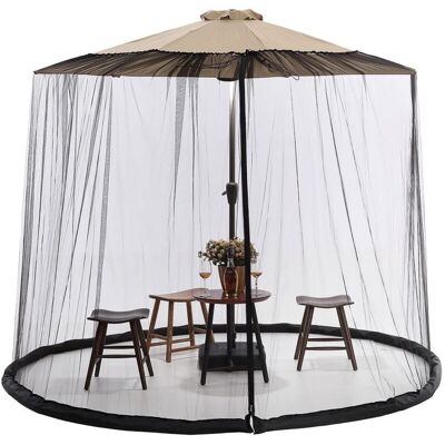 MOXIE Filet Moustiquaire Pour Parasol, Écran En Maille Pour La Canopée De Parasol De Terrasse, 7ft-12ft Pour Parasol De Terrasse Extérieur (300x230cm) - Publicité MOXIE Filet Moustiquaire Pour Parasol, Écran En Maille Pour La Canopée De Parasol De Terrasse, 7ft-12ft Pour Parasol De Terrasse Extérieur (300x230cm) - Publicité