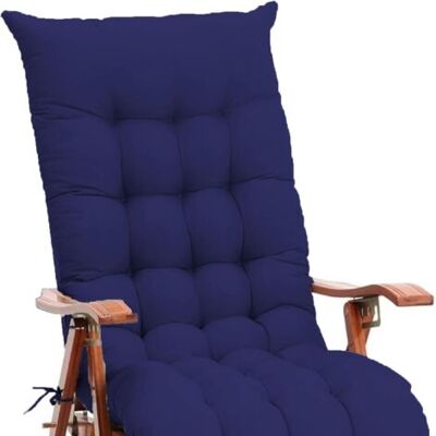ABYSSE Coussin De Chaise Longue De Couleur Unie Doux Et Confortable Avec Corde À Nouer Pour Jardin, Extérieur, Intérieur/canapé/tatami/chaise À Bascule (bleu, 110 X 40 Cm) - Publicité ABYSSE Coussin De Chaise Longue De Couleur Unie Doux Et Confortable Avec Corde À Nouer Pour Jardin, Extérieur, Intérieur/canapé/tatami/chaise À Bascule (bleu, 110 X 40 Cm) - Publicité