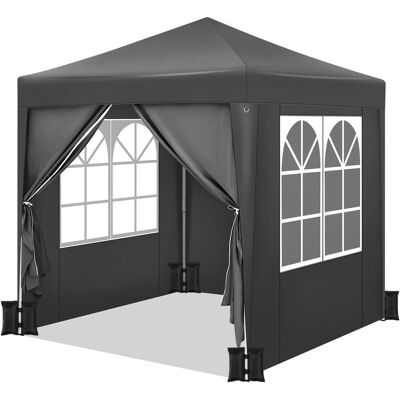 Woltu Tonnelle Pliante 2x2m Avec 4 Sacs De Sable, Hauteur Réglable, Tissu Oxford Imperméable, Cadre Métal, Sac De Transport Inclus, Anthracite - Publicité Woltu Tonnelle Pliante 2x2m Avec 4 Sacs De Sable, Hauteur Réglable, Tissu Oxford Imperméable, Cadre Métal, Sac De Transport Inclus, Anthracite - Publicité