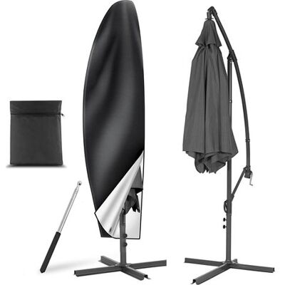 Zanussi Housse Parasol Deporte Avec Perche Télescopique, Housse De Protection Pour Parasol En Tissu Oxford 210d, Imperméable, Coupe Vent, Anti Uv,pour Parasol De Jardin Exterieur, 265 X 40/70/50 Cm - Publicité Zanussi Housse Parasol Deporte Avec Perche Télescopique, Housse De Protection Pour Parasol En Tissu Oxford 210d, Imperméable, Coupe Vent, Anti Uv,pour Parasol De Jardin Exterieur, 265 X 40/70/50 Cm - Publicité