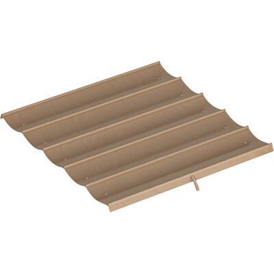 ACKERMAN Toiture De Remplacement Pour Pergola 3 X 3 M, Rétractable, Avec Trous D'Évacuation D'Eau, Résistante Aux Intempéries, En Polyester, Marron - Publicité ACKERMAN Toiture De Remplacement Pour Pergola 3 X 3 M, Rétractable, Avec Trous D'Évacuation D'Eau, Résistante Aux Intempéries, En Polyester, Marron - Publicité