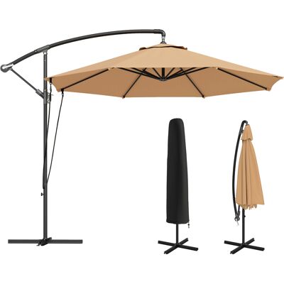 ARRIGONI Parasol Deporte Ø3 M Avec Ventilations Base En Croix Et Manivelle En Metal Et Polyester Kaki - Publicité ARRIGONI Parasol Deporte Ø3 M Avec Ventilations Base En Croix Et Manivelle En Metal Et Polyester Kaki - Publicité