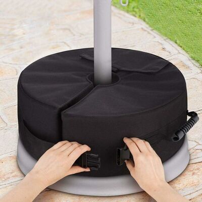 Melissa Houhence – Pied De Parasol Lesté 46x46x15 Cm – Capacité 85 Lb De Sable – Tissu Oxford 600d Imperméable – Installation Rapide Avec Velcro - Publicité Melissa Houhence – Pied De Parasol Lesté 46x46x15 Cm – Capacité 85 Lb De Sable – Tissu Oxford 600d Imperméable – Installation Rapide Avec Velcro - Publicité