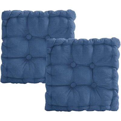SCORPIO Lot De 2 Coussins De Chaise, 40 X 40 Cm Coussin Chaise Épais, Coussin Pour Chaise D'Extérieur Et D'Intérieur, Pour Chaise De Jardin, Cuisine, Balcon, Salle À Manger (denim Bleu, Carré) - Publicité SCORPIO Lot De 2 Coussins De Chaise, 40 X 40 Cm Coussin Chaise Épais, Coussin Pour Chaise D'Extérieur Et D'Intérieur, Pour Chaise De Jardin, Cuisine, Balcon, Salle À Manger (denim Bleu, Carré) - Publicité