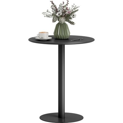 ACKERMAN Table À Manger Ronde Pour 2 Personnes, Table De Cuisine Moderne Pour Salon Et Jardin, Acier, Ø60 X 72 Cm, Noir - Publicité ACKERMAN Table À Manger Ronde Pour 2 Personnes, Table De Cuisine Moderne Pour Salon Et Jardin, Acier, Ø60 X 72 Cm, Noir - Publicité