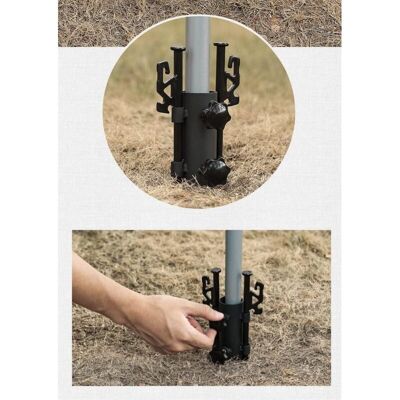 MOXIE Porte-parasol En Métal, Porte-parasol Garde-corps De Balcon Support De Tente Porte-mâts De Tente Pour Jardin, Terrasse, Balcon, Garde-corps,avec Des Clous. (ø 22-34mm,1pcs) - Publicité MOXIE Porte-parasol En Métal, Porte-parasol Garde-corps De Balcon Support De Tente Porte-mâts De Tente Pour Jardin, Terrasse, Balcon, Garde-corps,avec Des Clous. (ø 22-34mm,1pcs) - Publicité