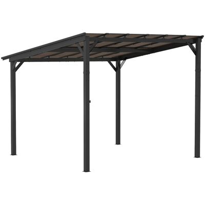 ACKERMAN Pergola Outsunny D'Environ 3 X 3 M, Imperméable, Robuste Et Résistante À L'Hiver, Avec Protection Uv 50+, Fixation Murale, Idéale Pour Jardin, Terrasse Ou Balcon. Couleur : Gris Foncé. Publicité ACKERMAN Pergola Outsunny D'Environ 3 X 3 M, Imperméable, Robuste Et Résistante À L'Hiver, Avec Protection Uv 50+, Fixation Murale, Idéale Pour Jardin, Terrasse Ou Balcon. Couleur : Gris Foncé. Publicité