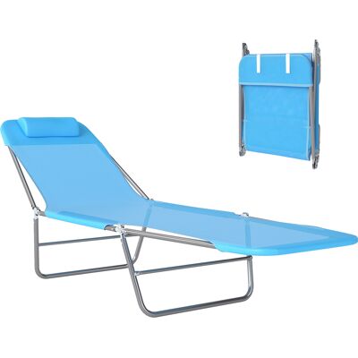 ARRIGONI Transat De Jardin Pliable Avec Dossier Inclinable Et Coussin 182 X 56 X 24,5 Cm - Publicité ARRIGONI Transat De Jardin Pliable Avec Dossier Inclinable Et Coussin 182 X 56 X 24,5 Cm - Publicité