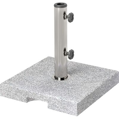 ACKERMAN Socle De Parasol En Granit, 21 Kg, Support De Parasol Carré, Poids Pour Parasols De 32/38/48 Mm - Publicité ACKERMAN Socle De Parasol En Granit, 21 Kg, Support De Parasol Carré, Poids Pour Parasols De 32/38/48 Mm - Publicité